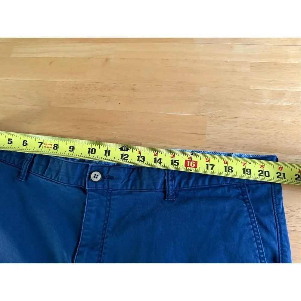 Tommy Bahama Mens  Port Side Blue Stretch Boracay Chino Shorts SZ 42